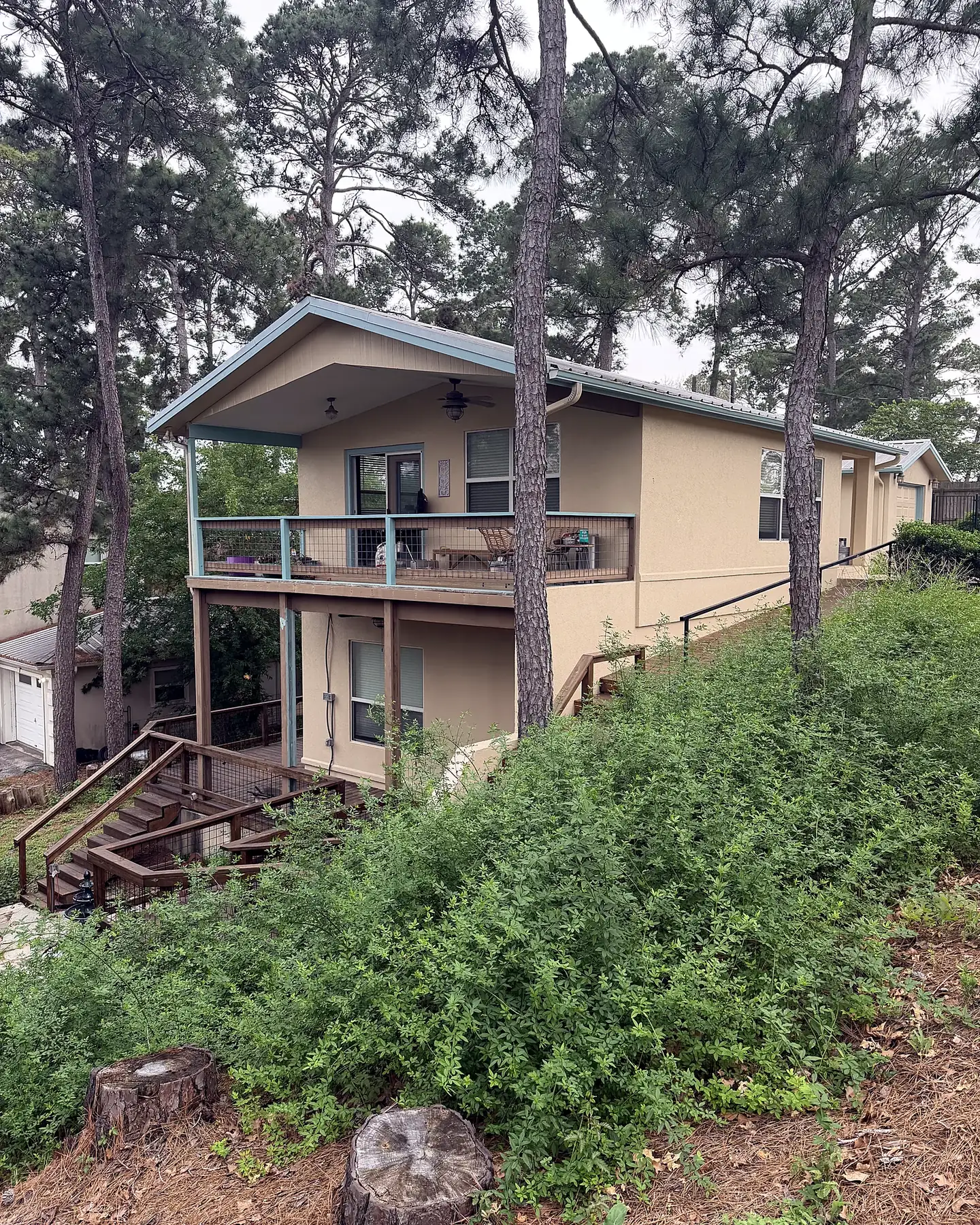 After: Hillside home after a full exterior repaint in Pflugerville, TX